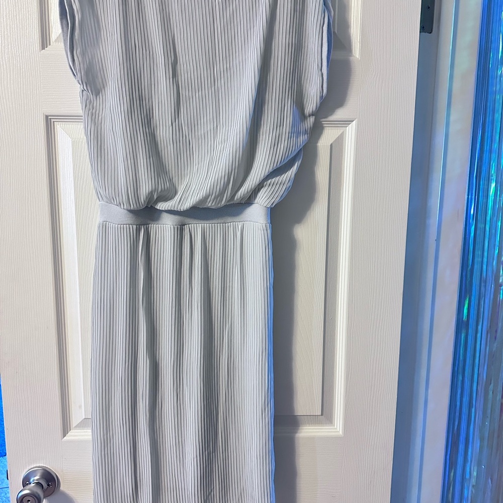 Bordeaux Gray/Blue Sheath Dress